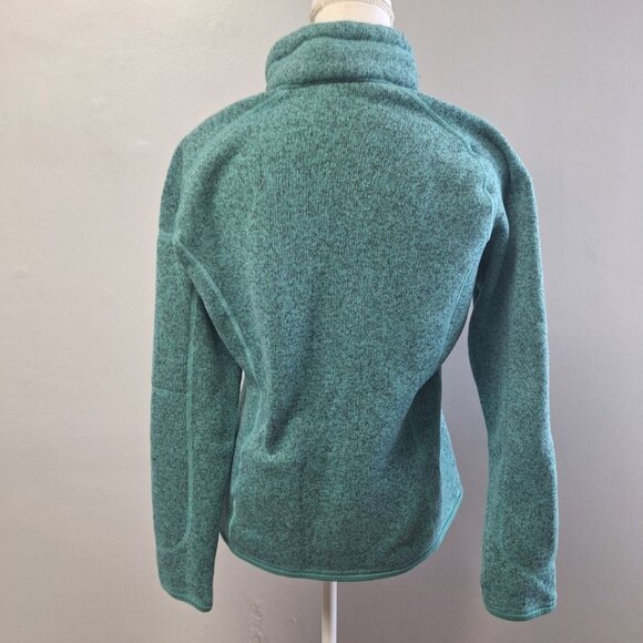 Patagonia Quarter Zip Pullover Womens M Sweatshirt Gorp Core Teal Blue Fleece - Picture 9 of 9